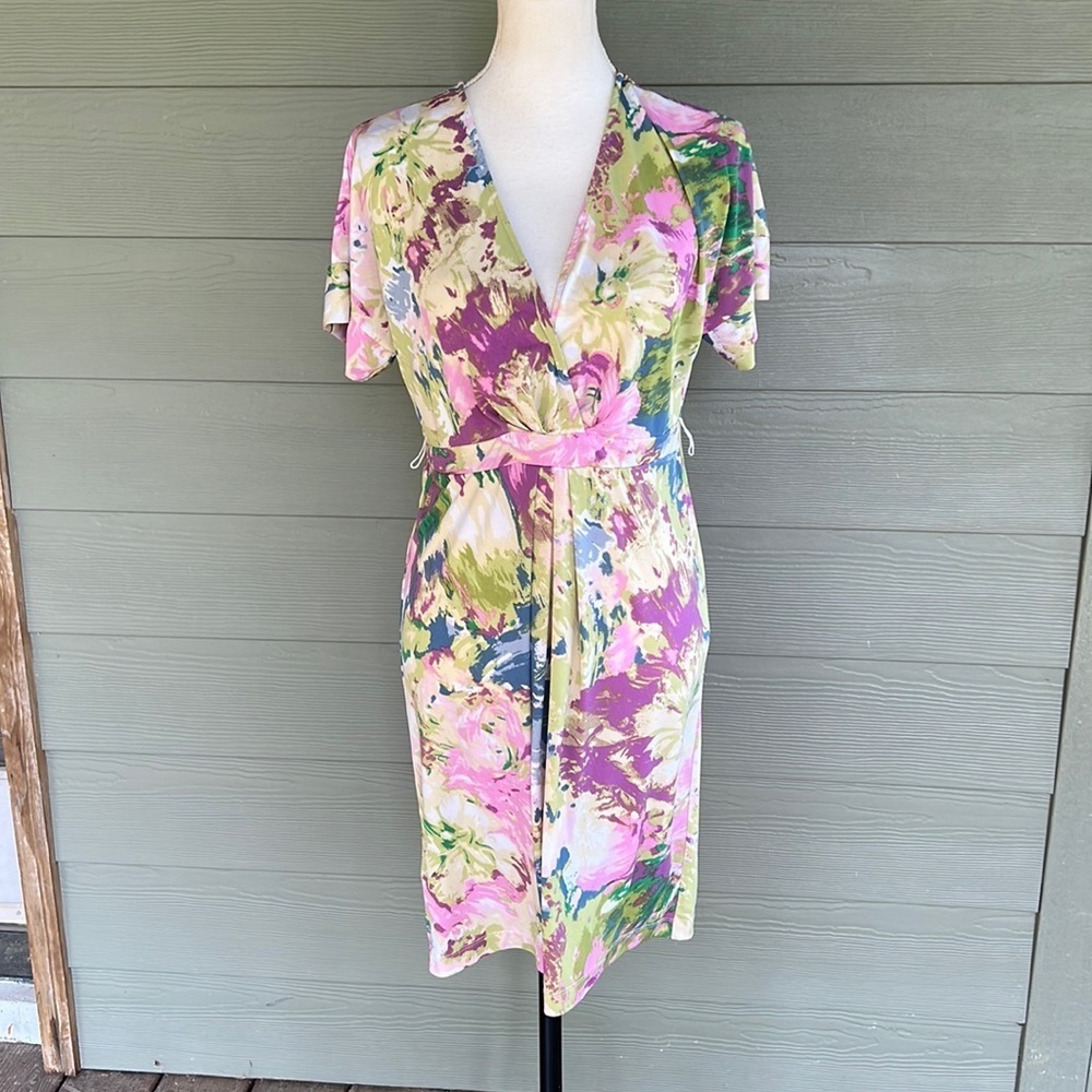 BCBGMAXAZRIA “Avery” Faux Wrap Dress